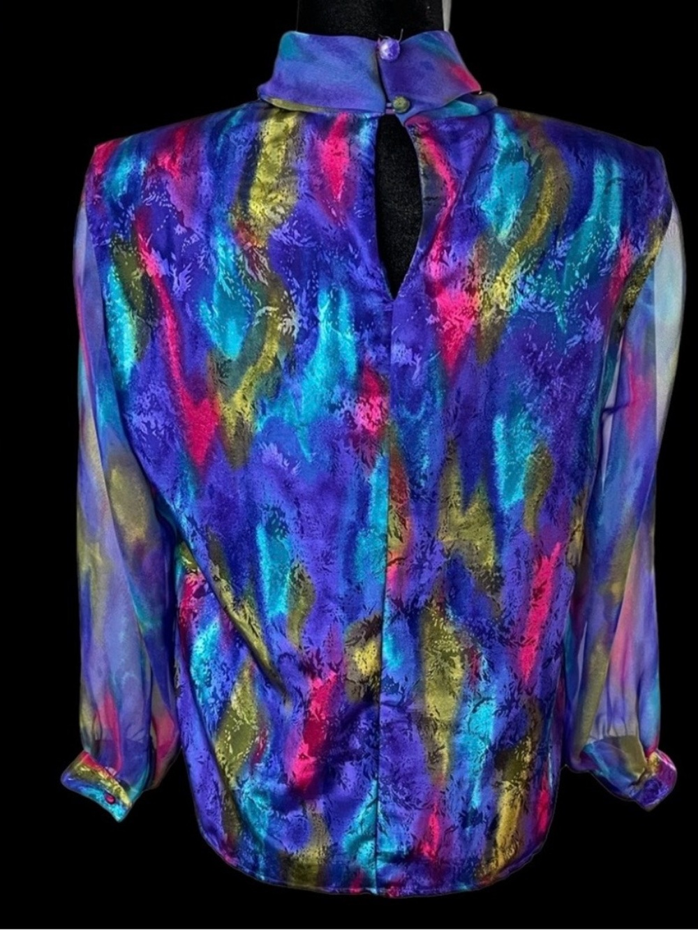 Notations Multicolor Abstract Print Blouse - Picture 5 of 7